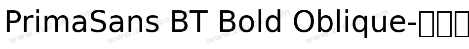 PrimaSans BT Bold Oblique字体转换